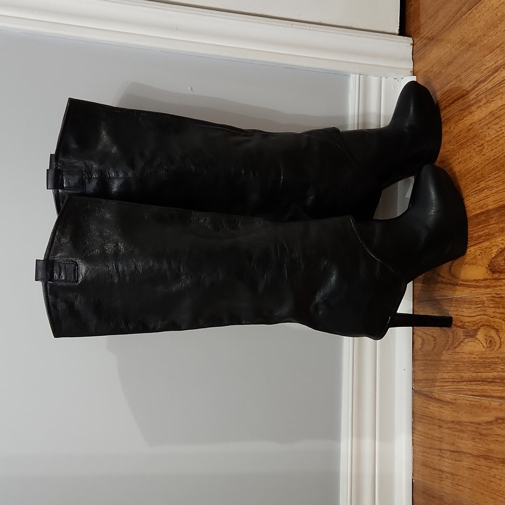 Knee high leather boots